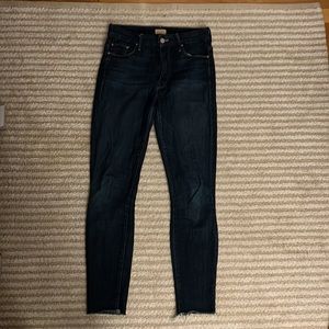 Mother The Looker High waisted ankle fray